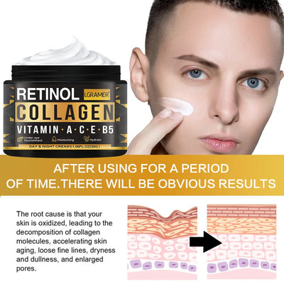 Mens collagen & Retinol Anti-aging face Cream