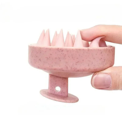 Silicone scalp massager