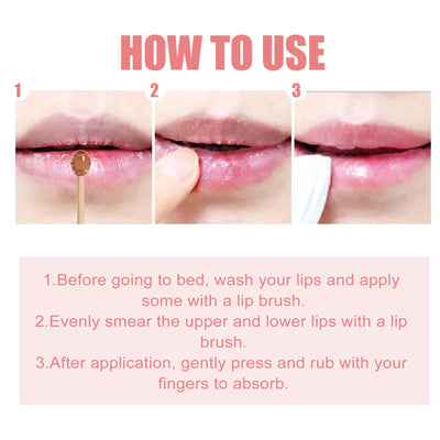 Deeply Moisturizing Honey Strawberry Lip Mask with Lip Brush