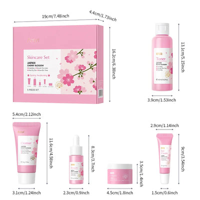 5pcs Sakura facial skin care set